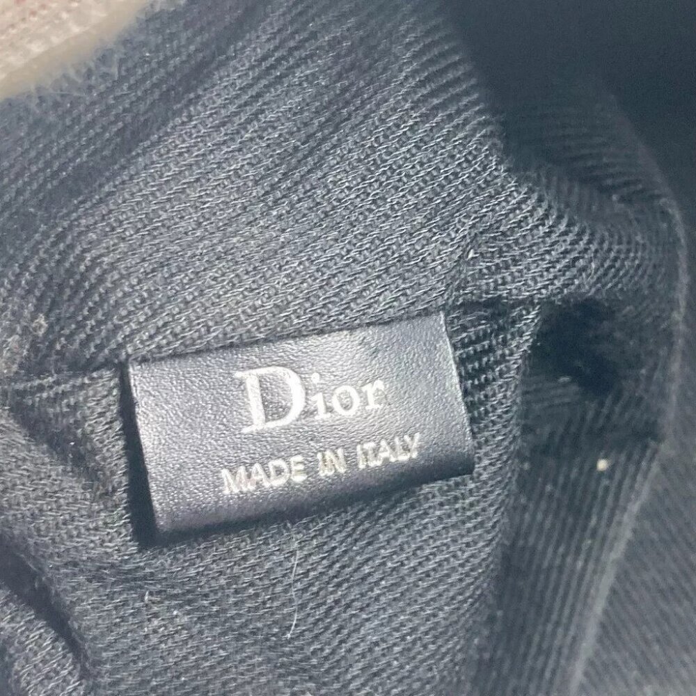 Dior logo Cluch Bag bag Pouch Canvas/Leather Black - Picture 3 of 11